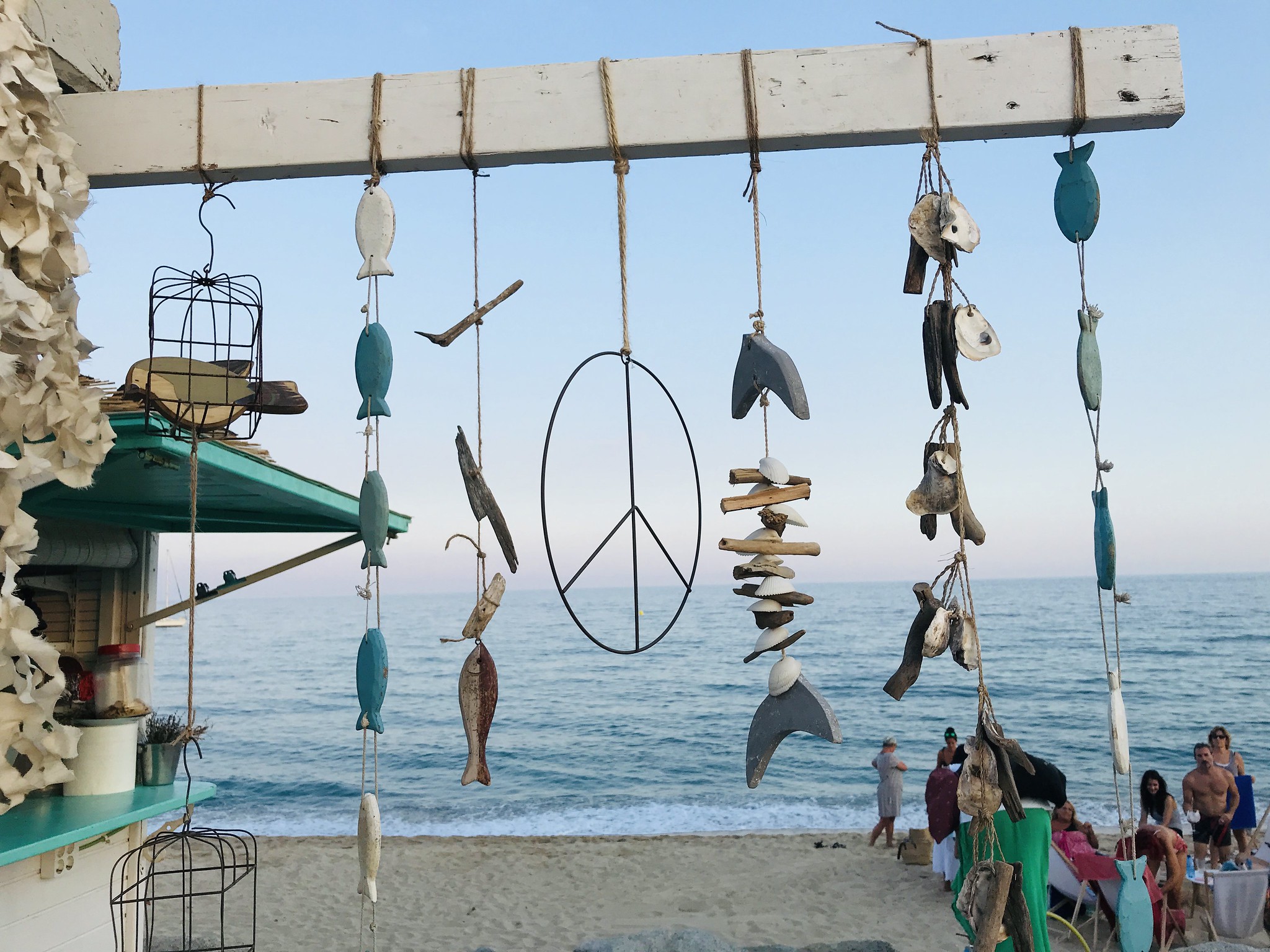 aan het strand in Spanje